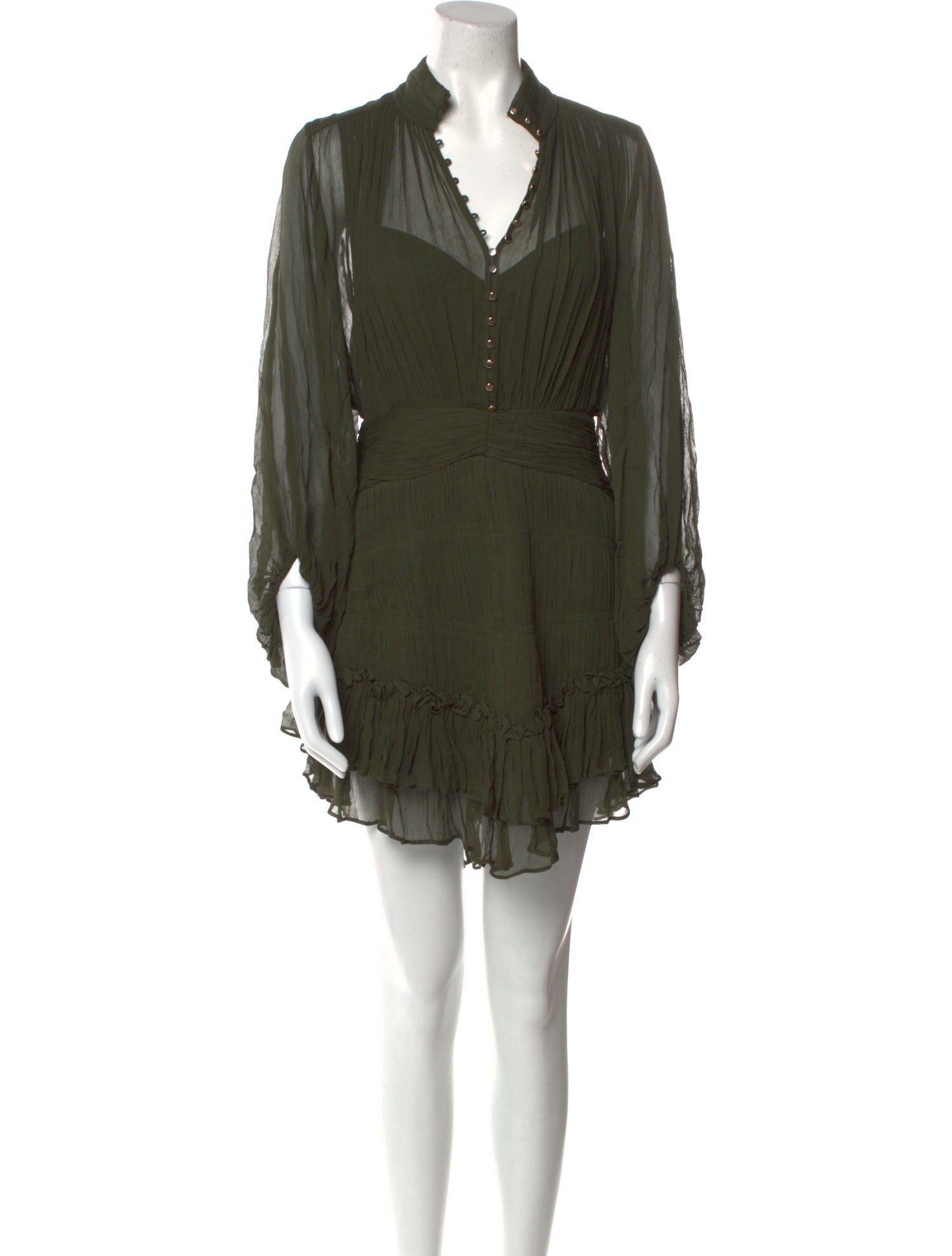 Shona Joy V-Neck Mini Dress