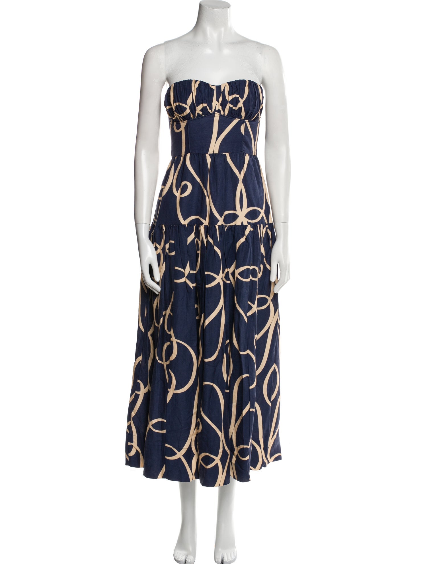 Shona Joy Printed Midi Length Dress