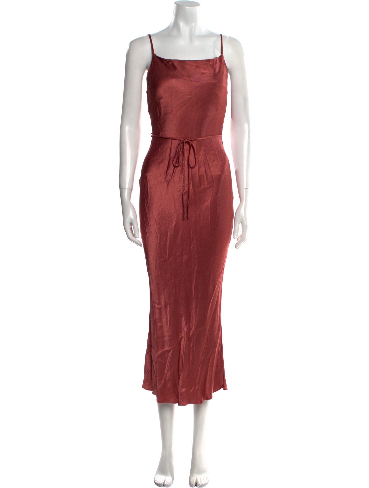 Shona Joy Square Neckline Midi Length Dress