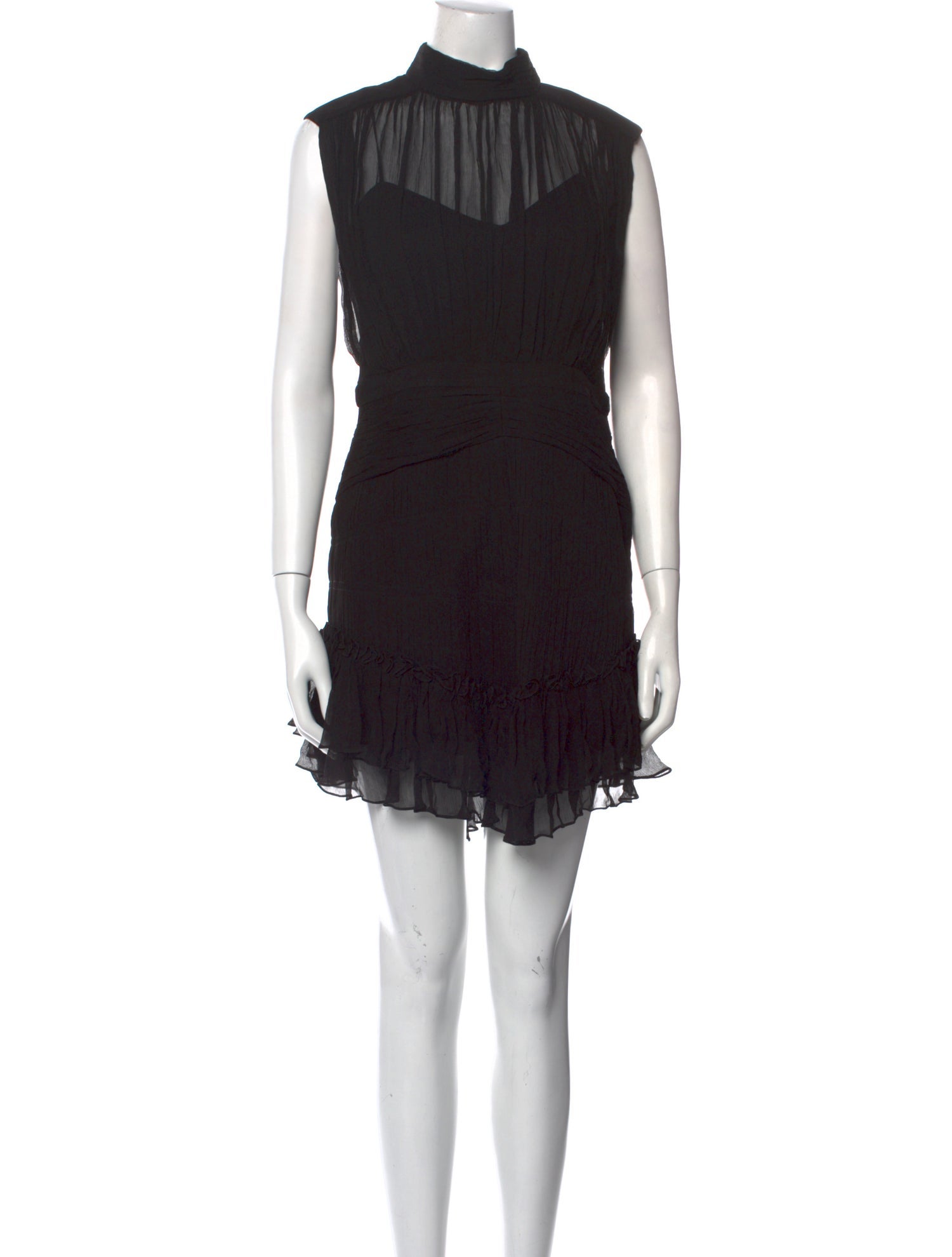 Shona Joy Mock Neck Mini Dress