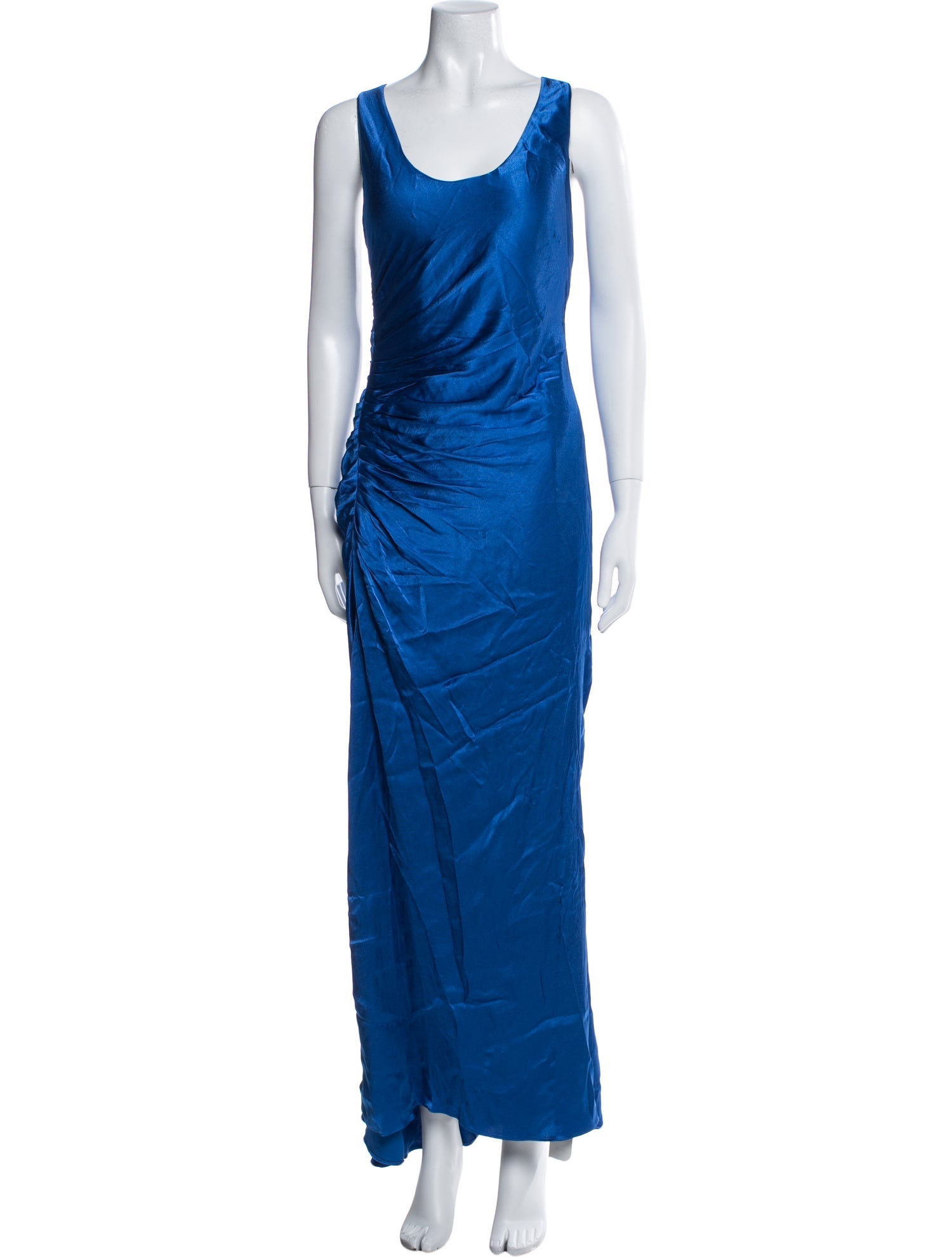 Shona Joy Scoop Neck Long Dress