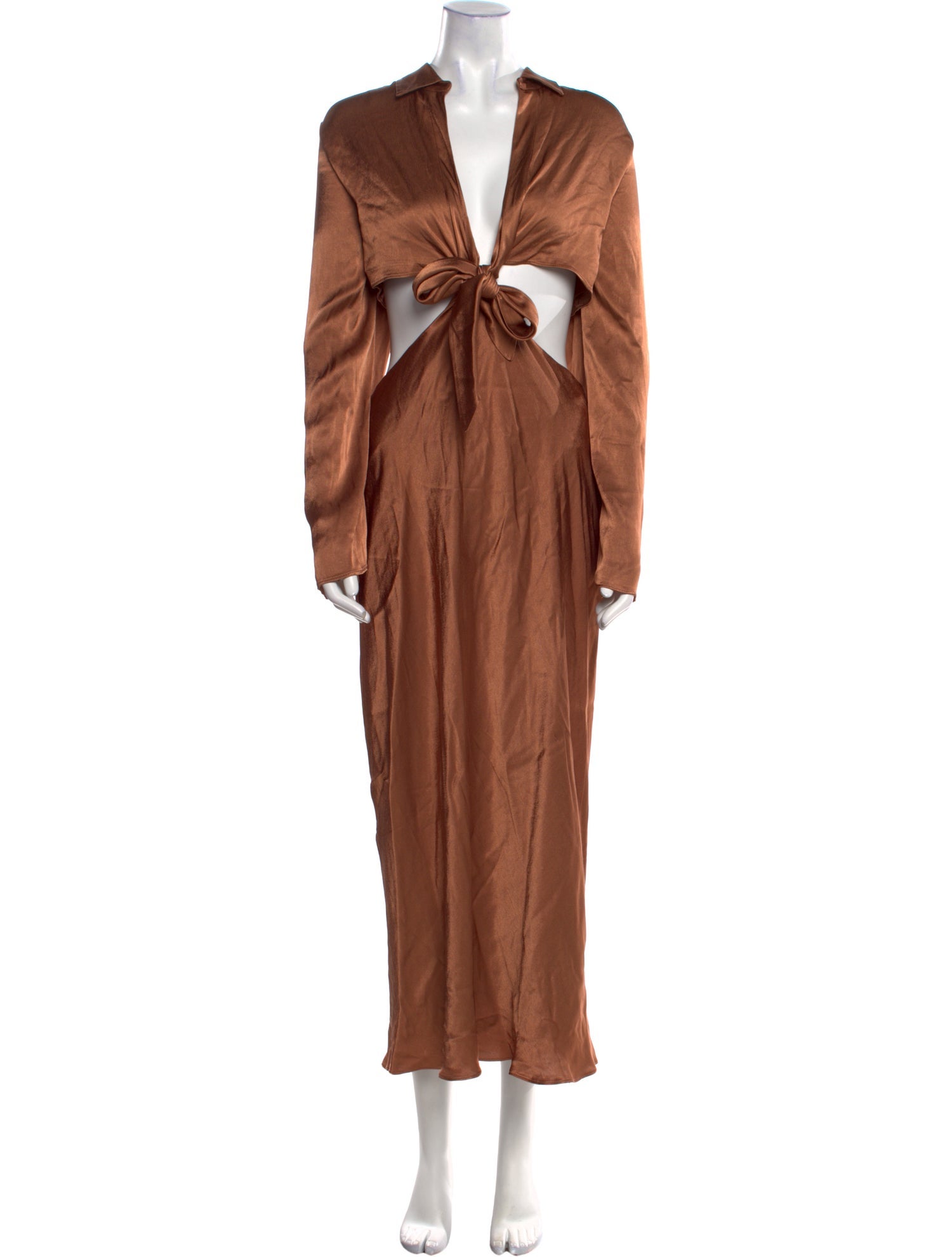 Shona Joy V-Neck Long Dress w/ Tags
