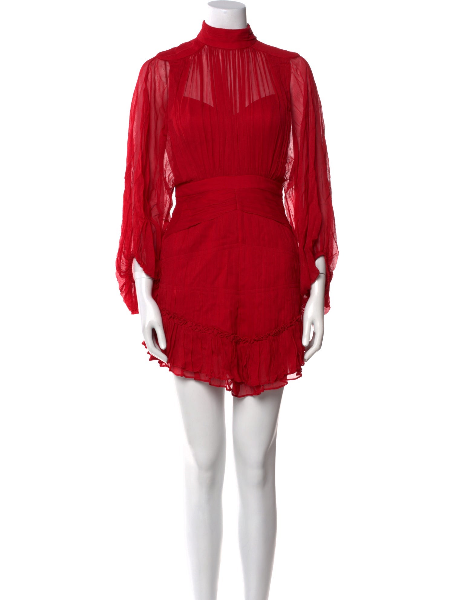 Shona Joy Mock Neck Mini Dress