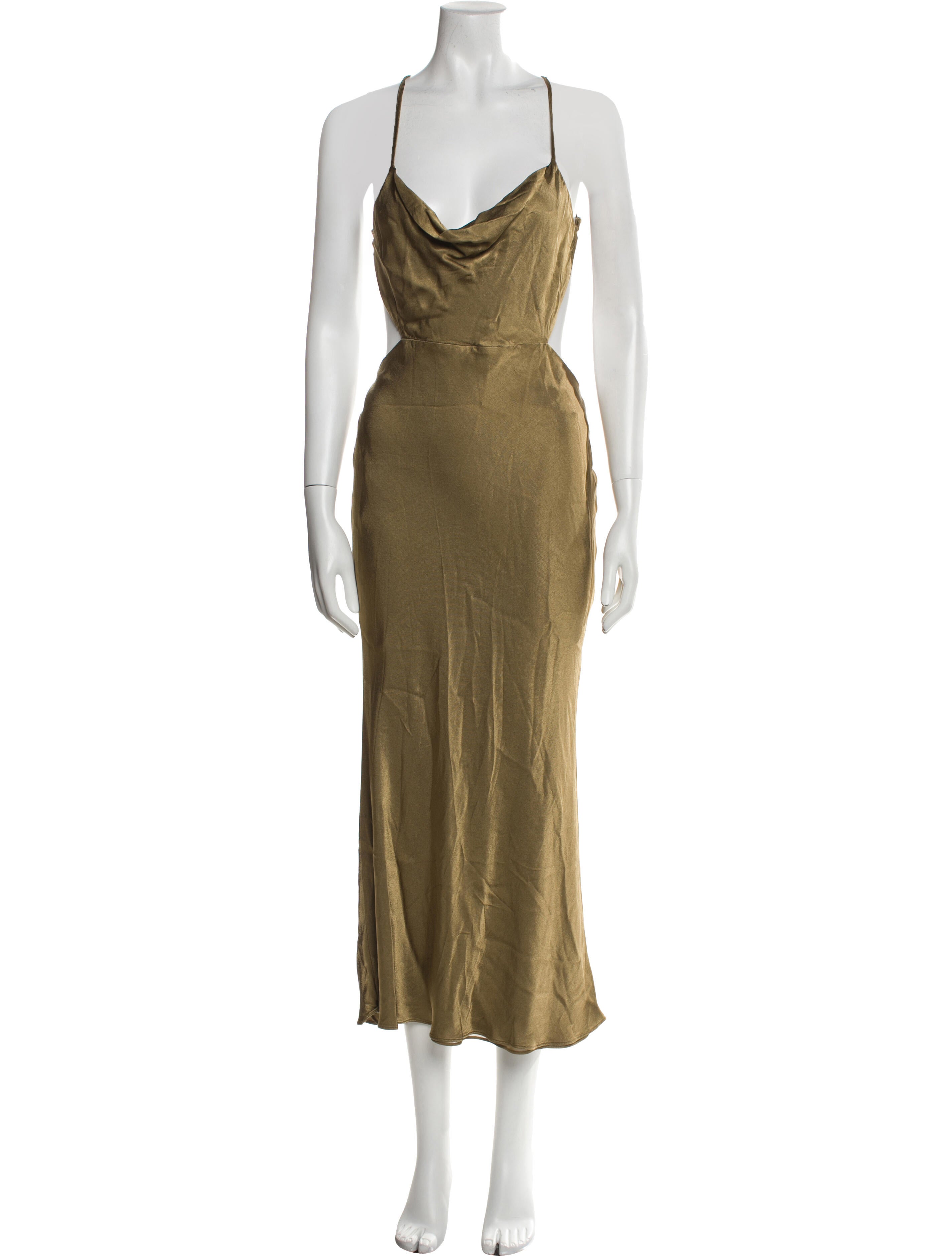 Shona Joy Cowl Neck Long Dress