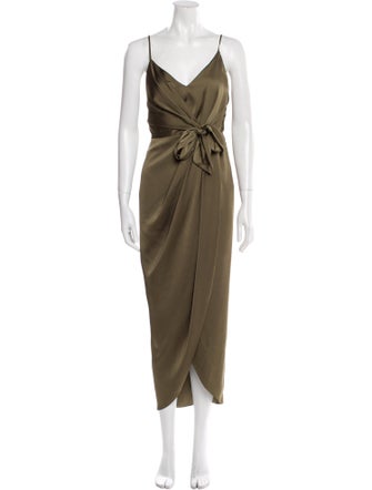 Shona Joy V-Neck Midi Length Dress