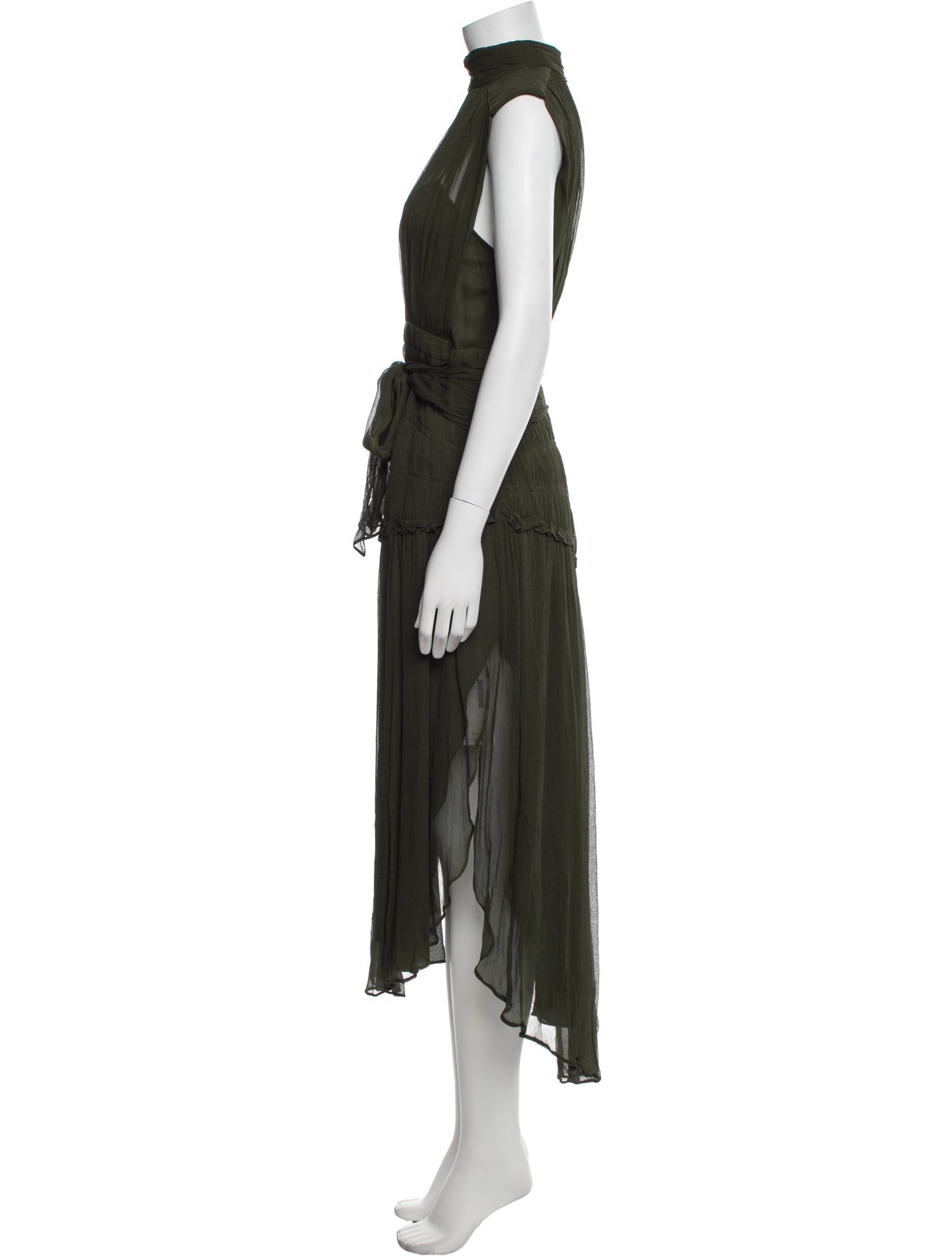 Shona Joy Mock Neck Long Dress