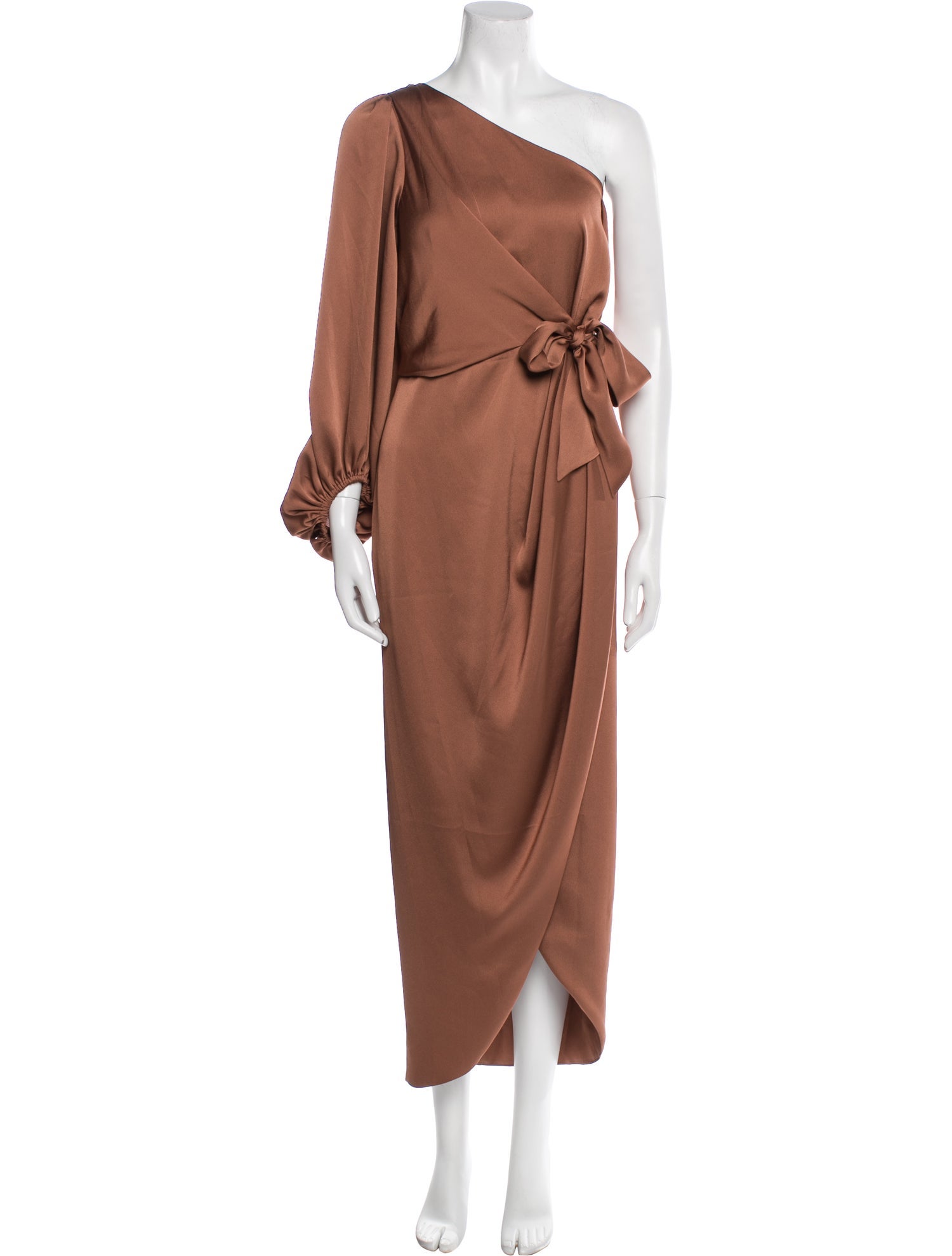 Shona Joy One-Shoulder Long Dress w/ Tags