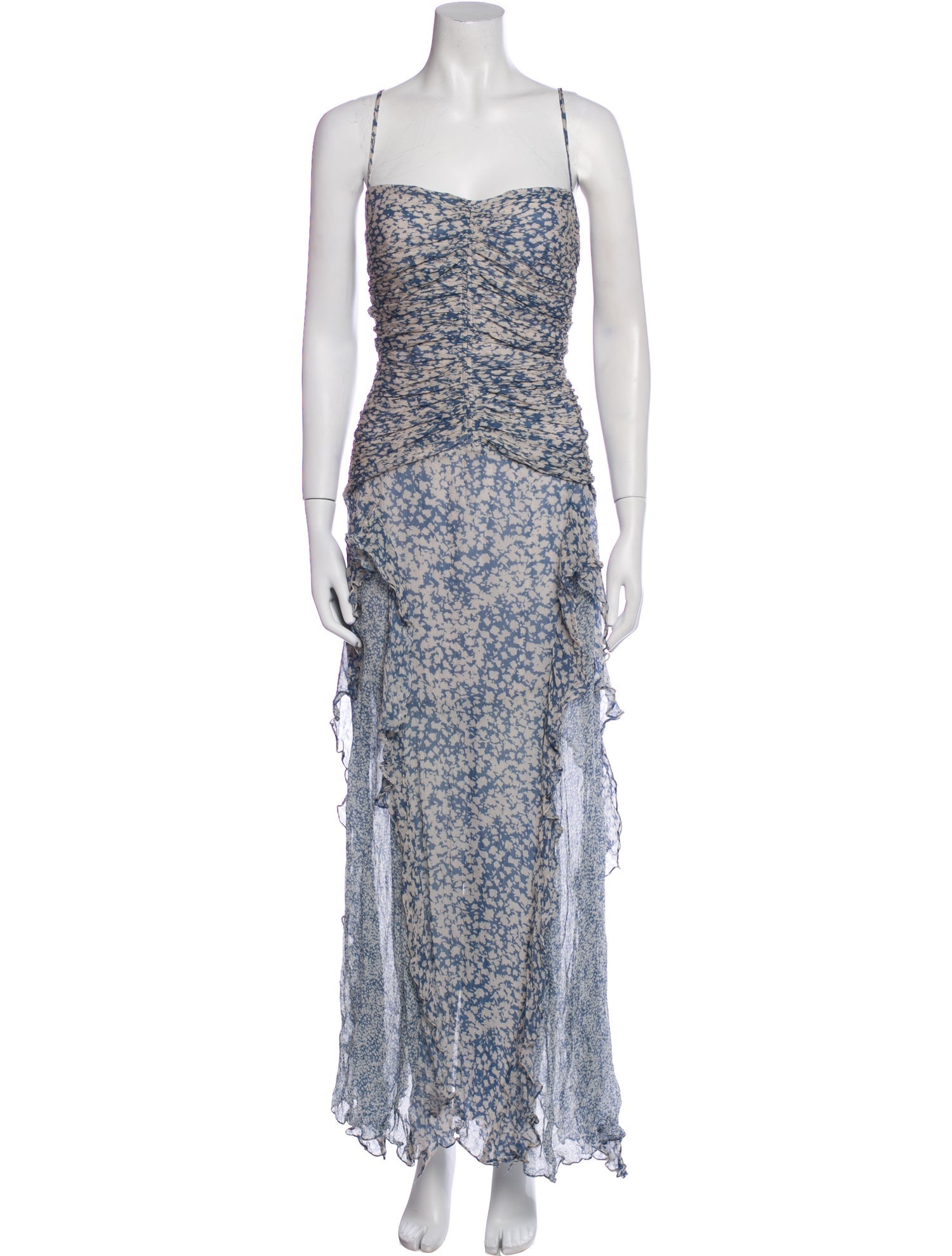 Shona Joy Floral Print Long Dress w/ Tags