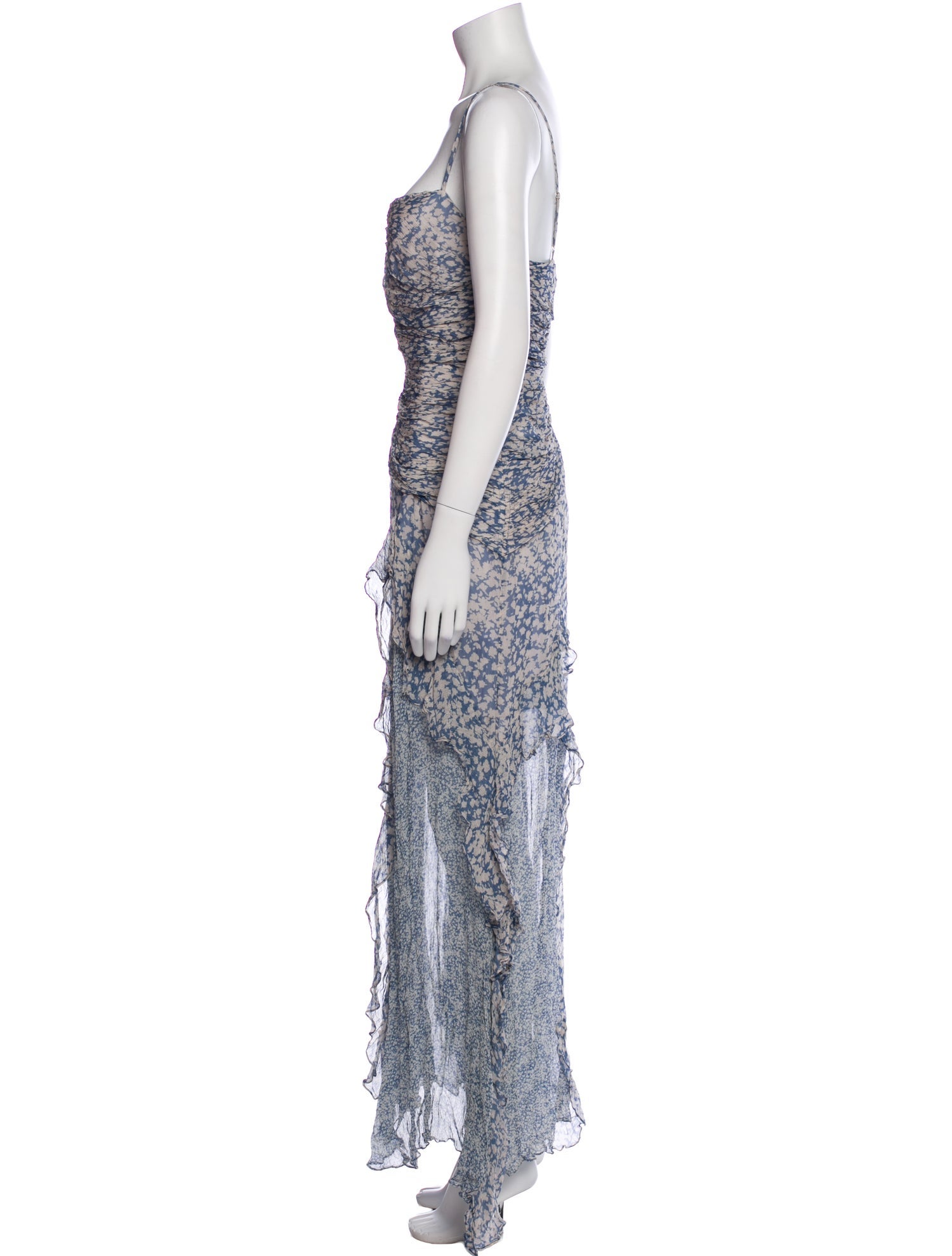 Shona Joy Floral Print Long Dress w/ Tags