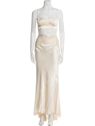 Shona Joy Pleated Accents Skirt Set