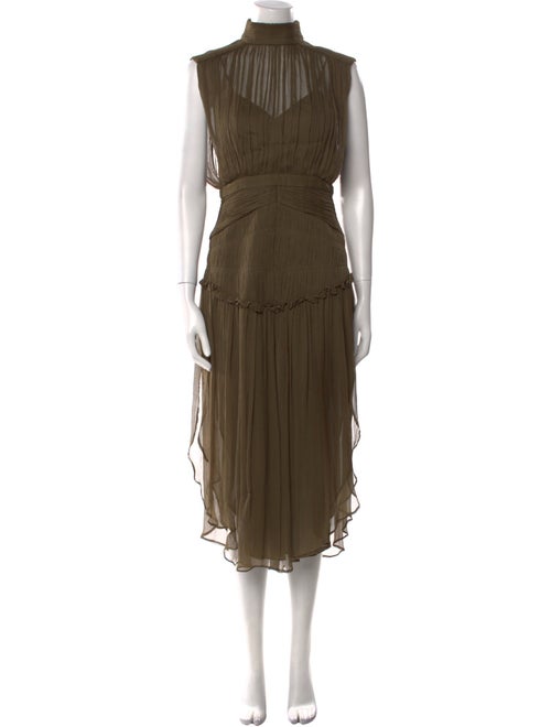 Shona Joy Mock Neck Long Dress