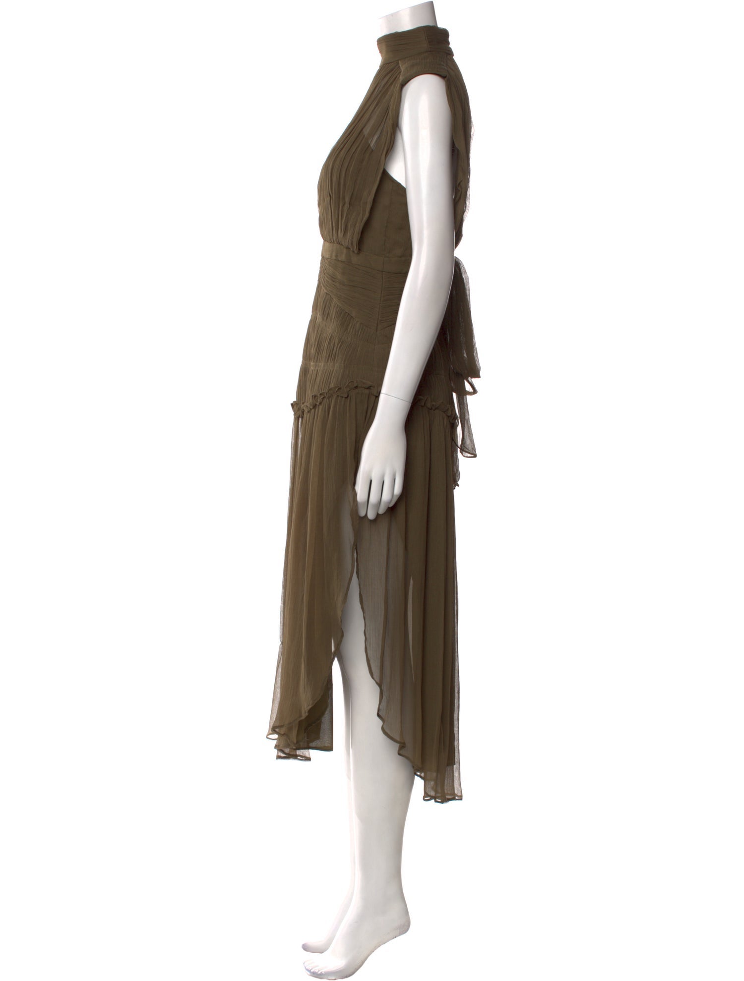 Shona Joy Mock Neck Long Dress