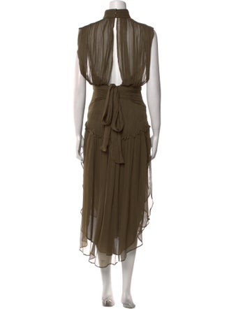 Shona Joy Mock Neck Long Dress