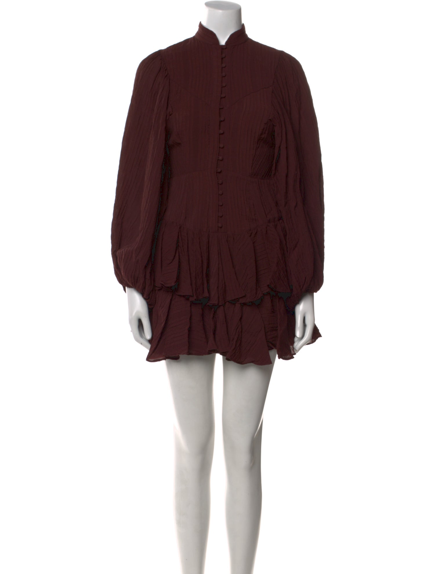 Shona Joy Mock Neck Mini Dress