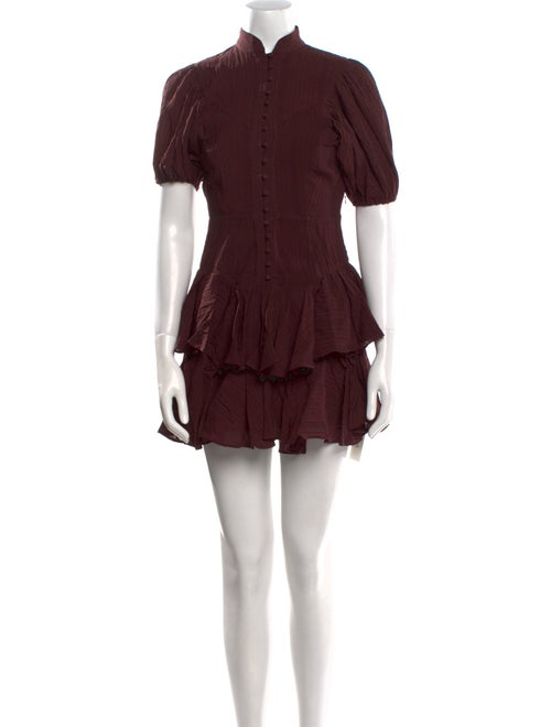 Shona Joy Mock Neck Mini Dress