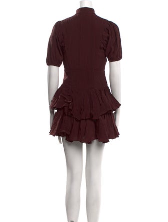 Shona Joy Mock Neck Mini Dress