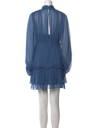 Shona Joy Mock Neck Mini Dress