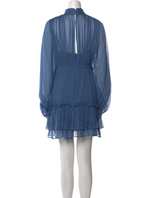 Shona Joy Mock Neck Mini Dress