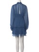 Shona Joy Mock Neck Mini Dress