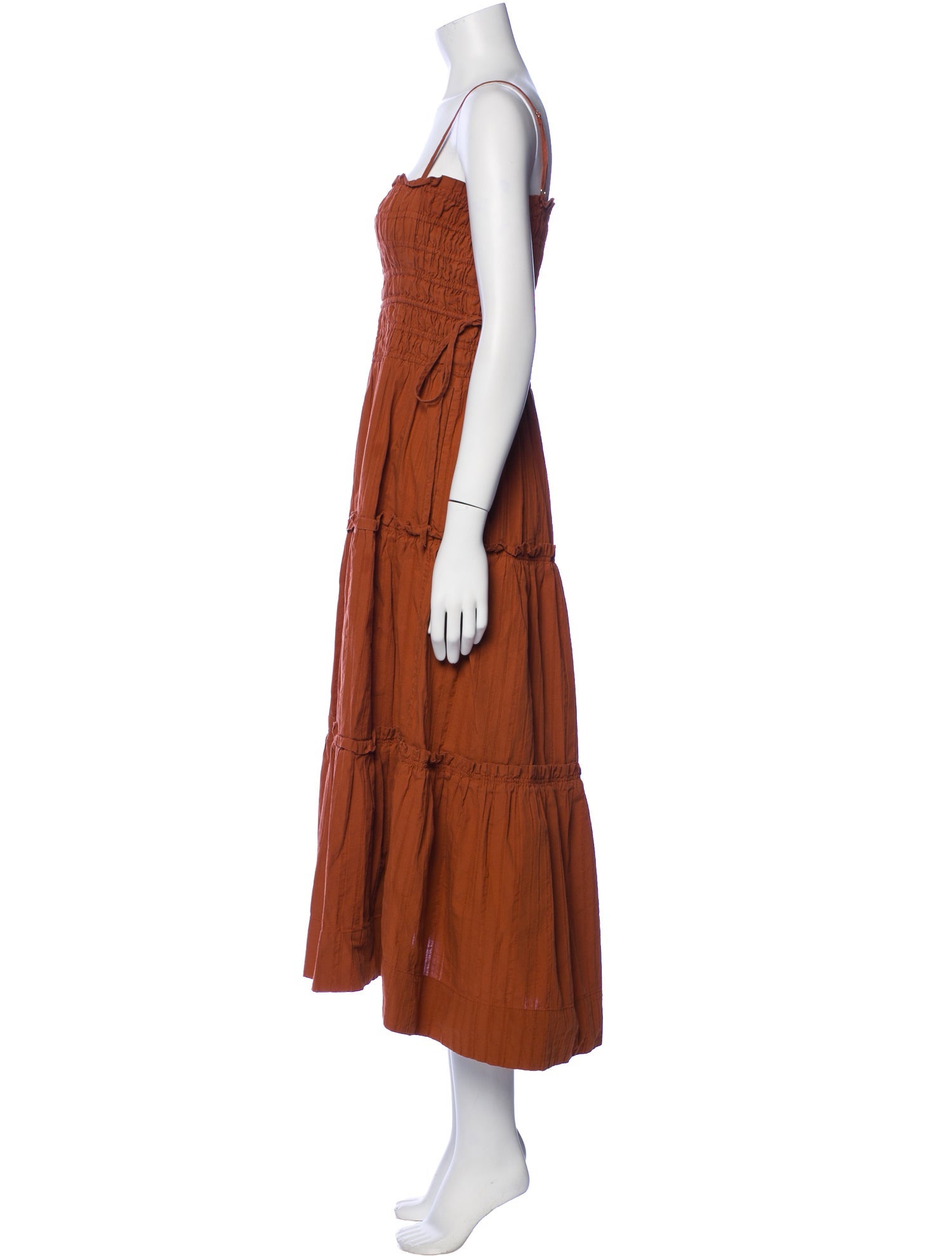 Shona Joy Square Neckline Knee-Length Dress