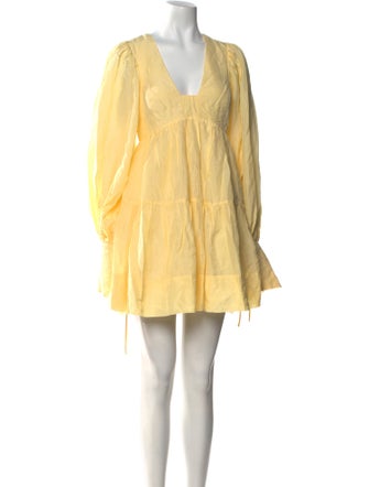 Shona Joy V-Neck Mini Dress