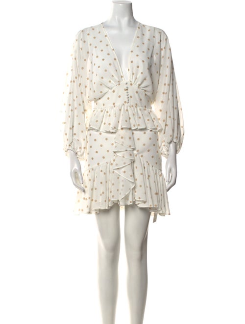 Shona Joy Polka Dot Print Mini Dress