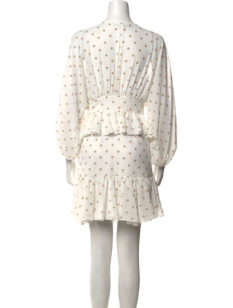 Shona Joy Polka Dot Print Mini Dress