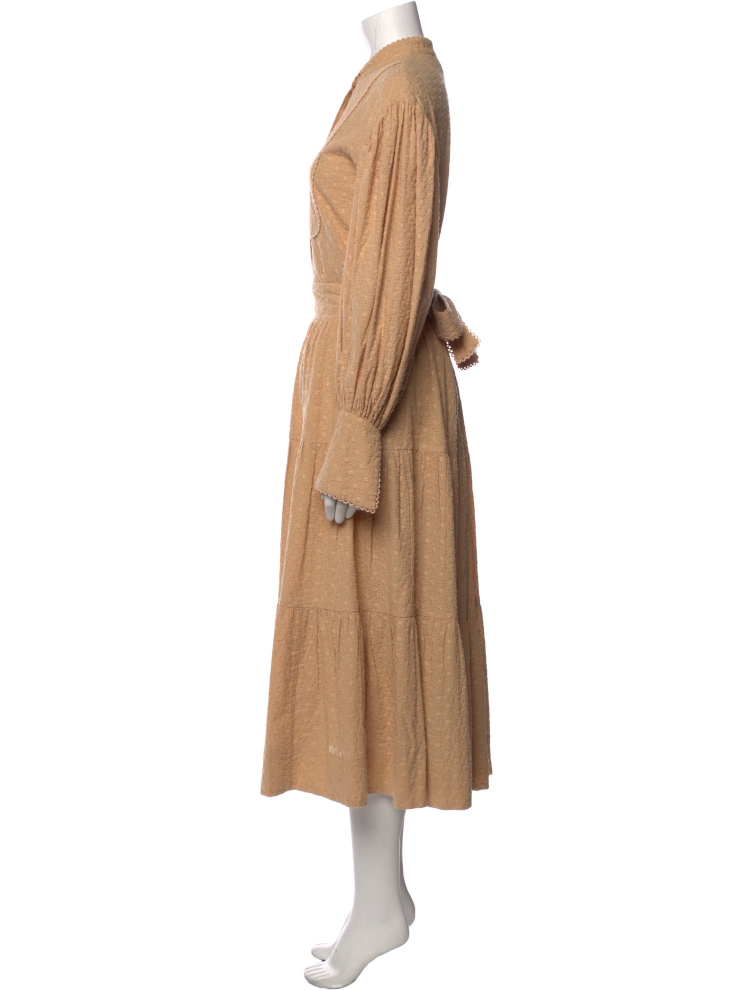 Shona Joy Mock Neck Knee-Length Dress