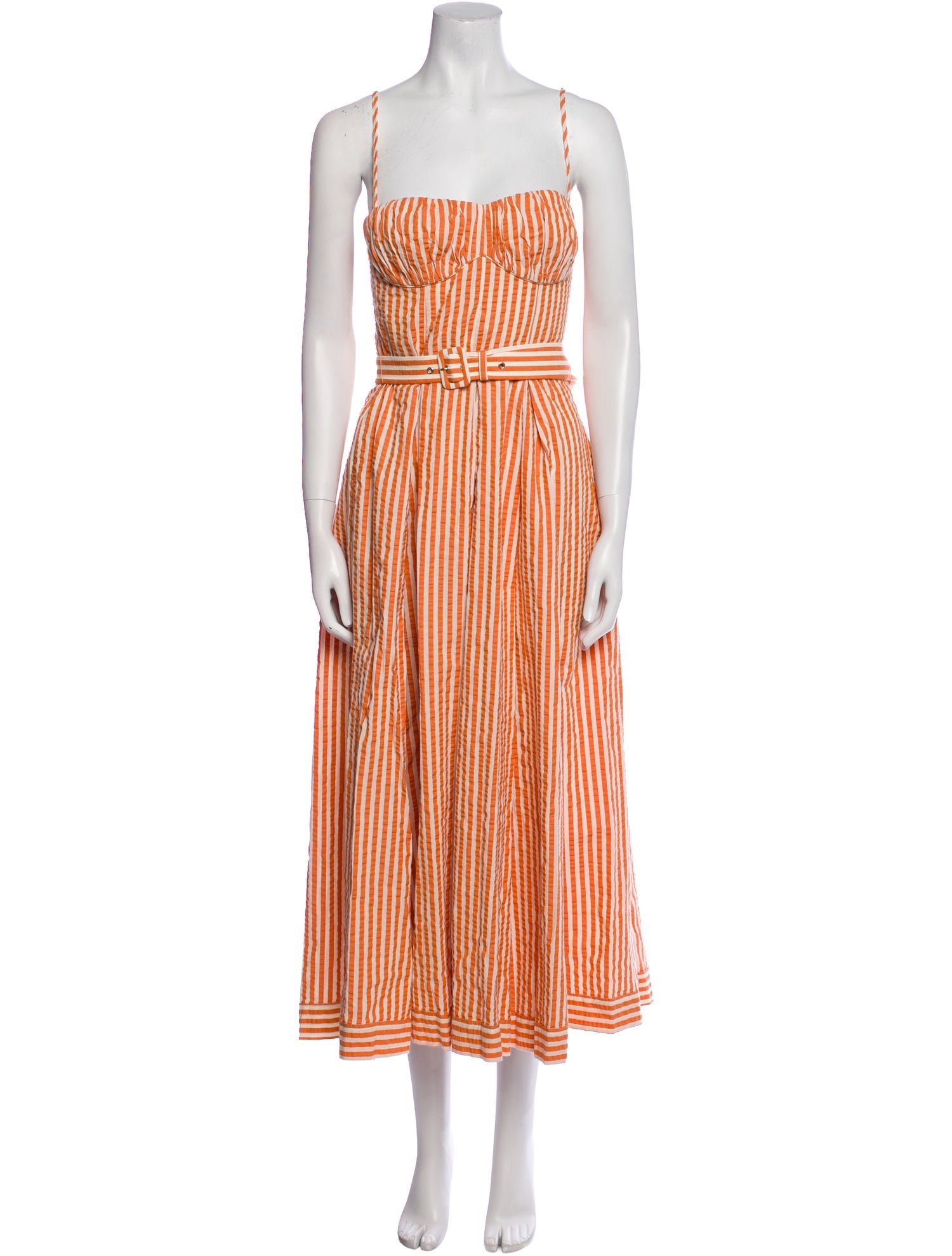 Shona Joy Striped Midi Length Dress w/ Tags