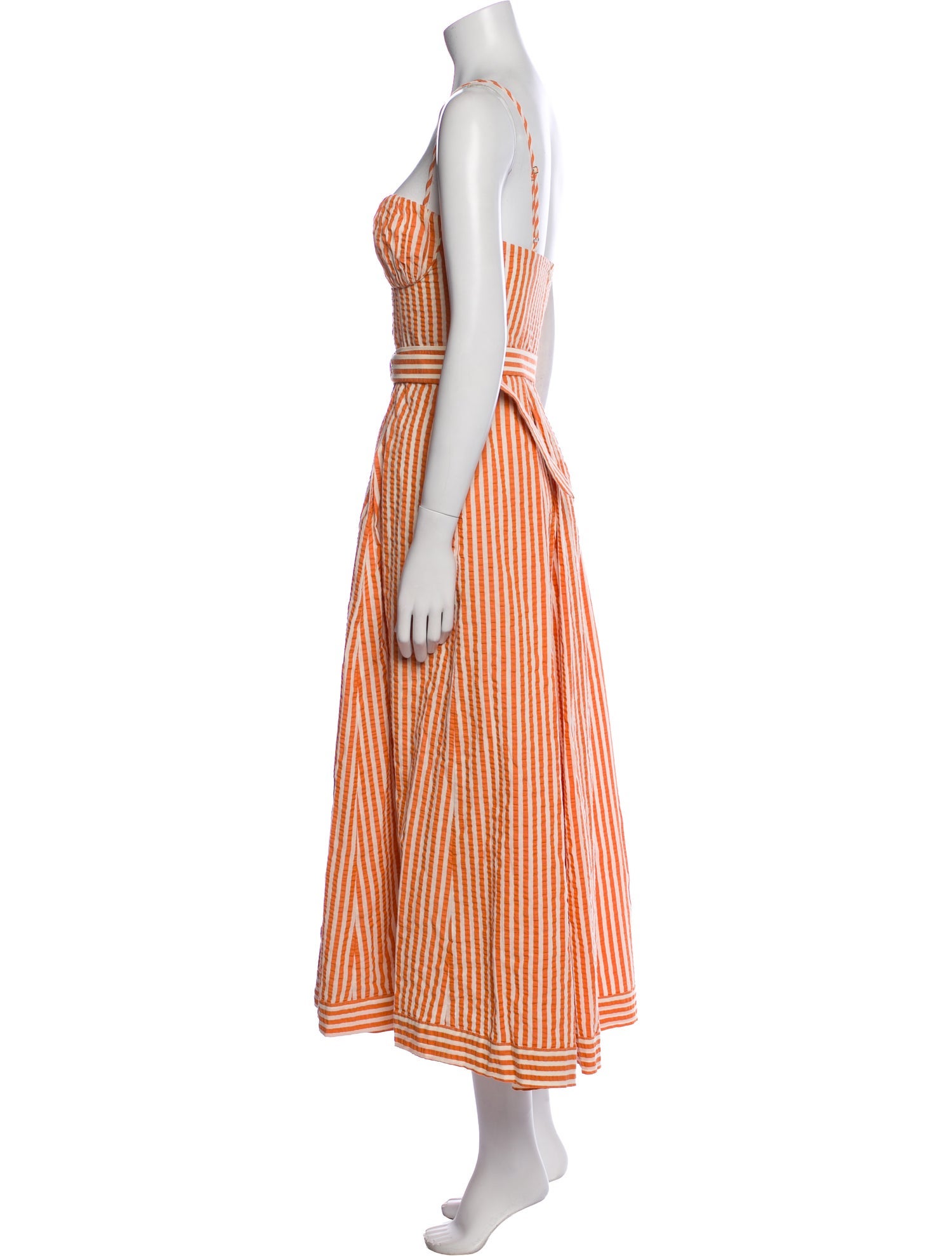 Shona Joy Striped Midi Length Dress w/ Tags