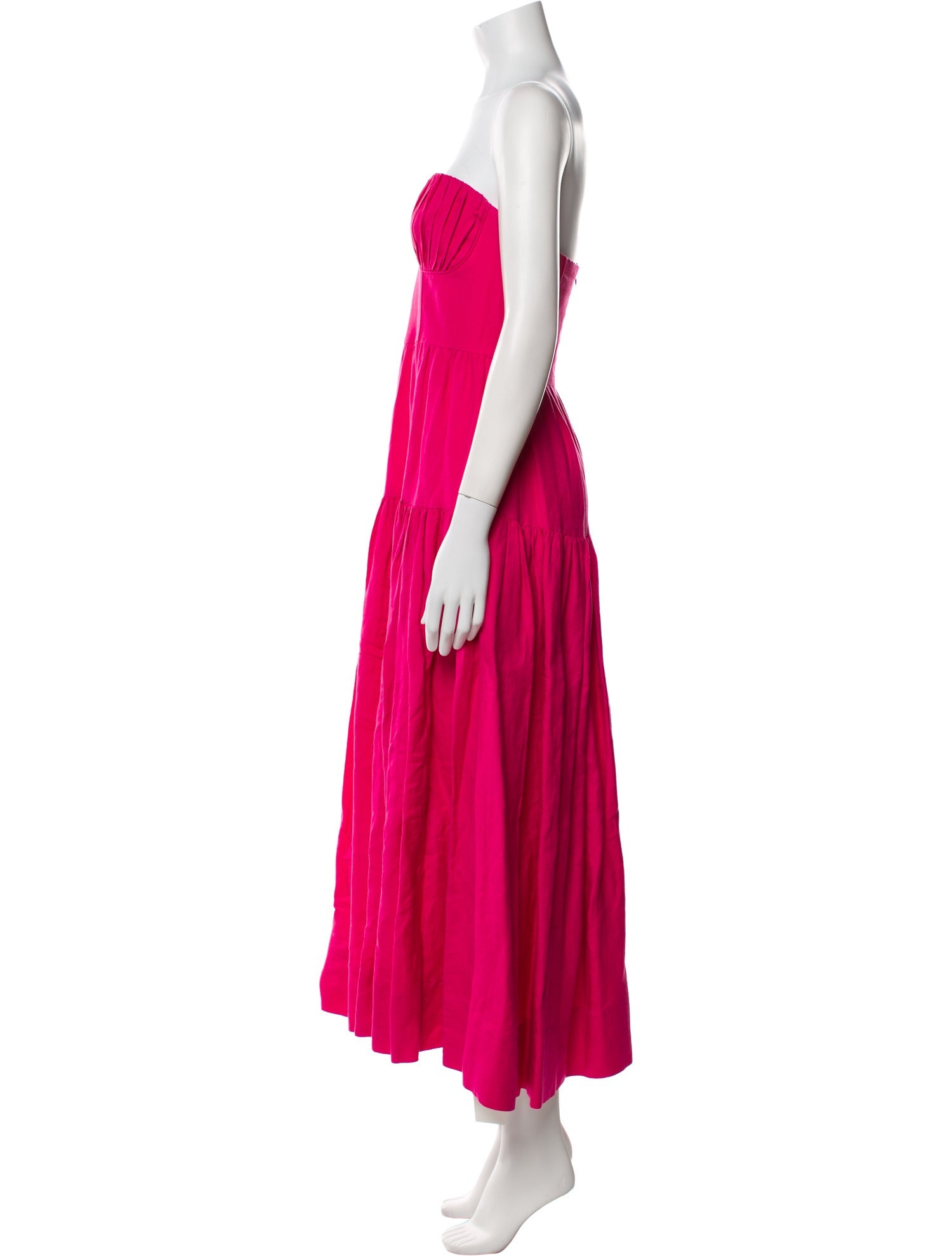 Shona Joy Strapless Midi Length Dress