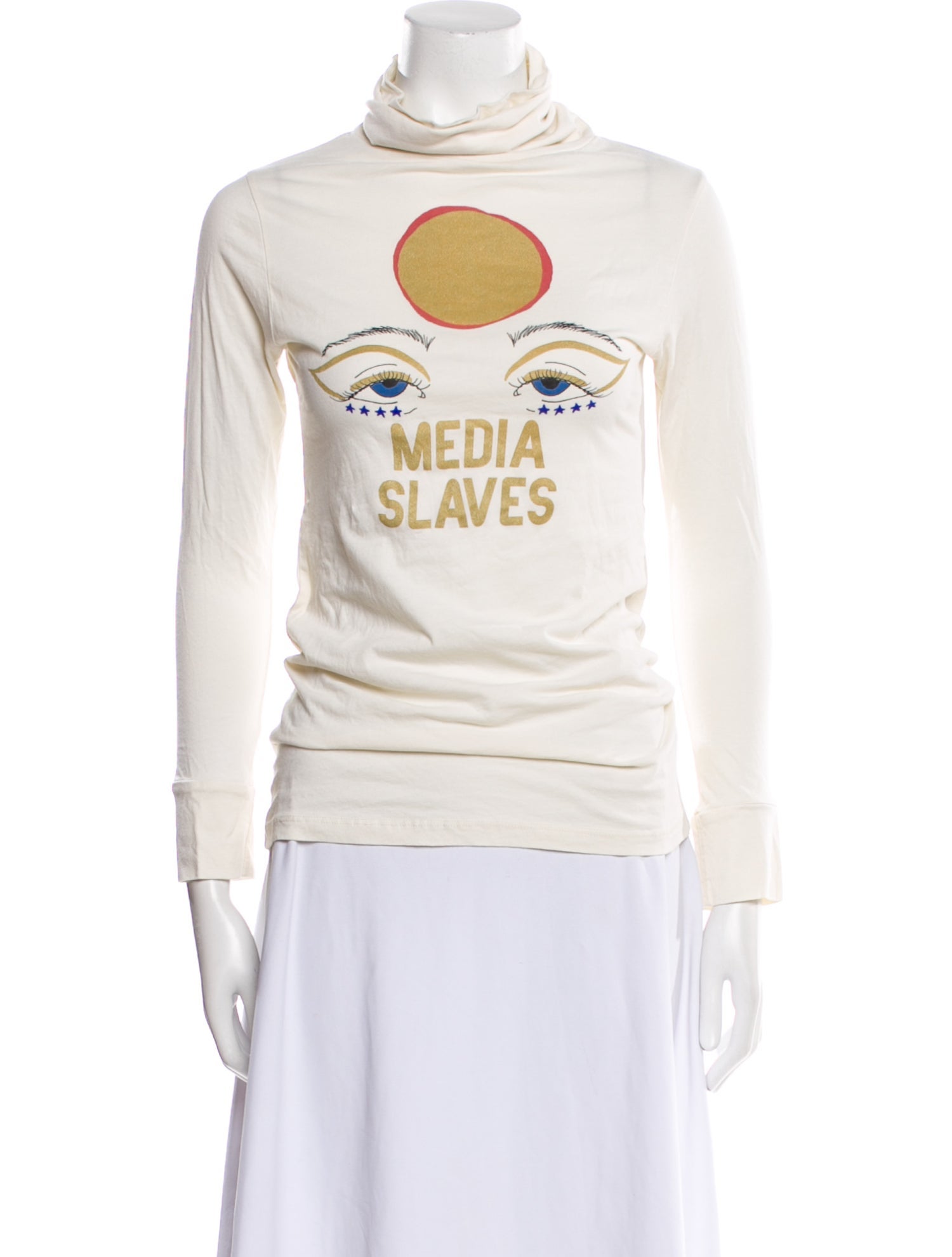 SugarHigh LoveStoned Graphic Print Turtleneck Sweatshirt