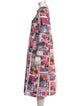 Shirtaporter Printed Midi Length Dress