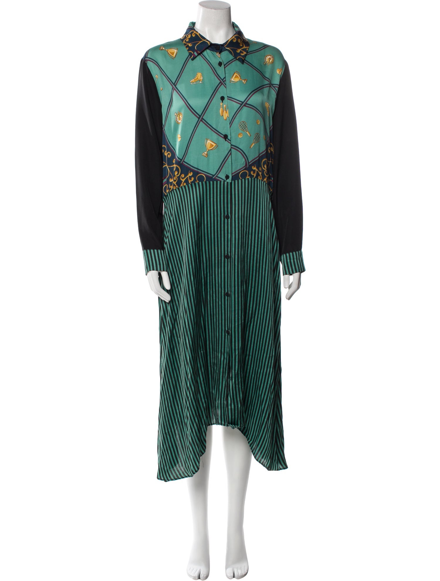 Shirtaporter Striped Long Dress