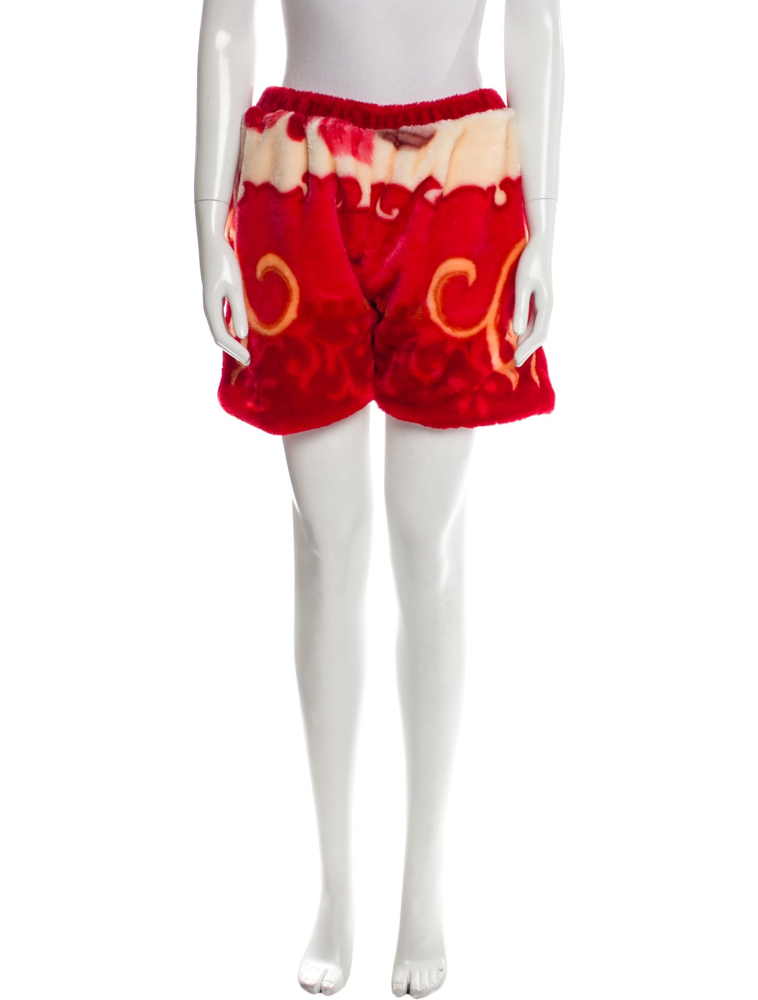 Shan Huq Printed Mini Shorts