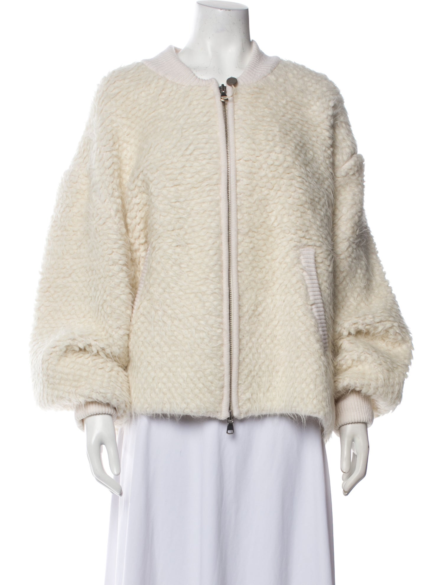 Sherpa. Wool Faux Fur Jacket