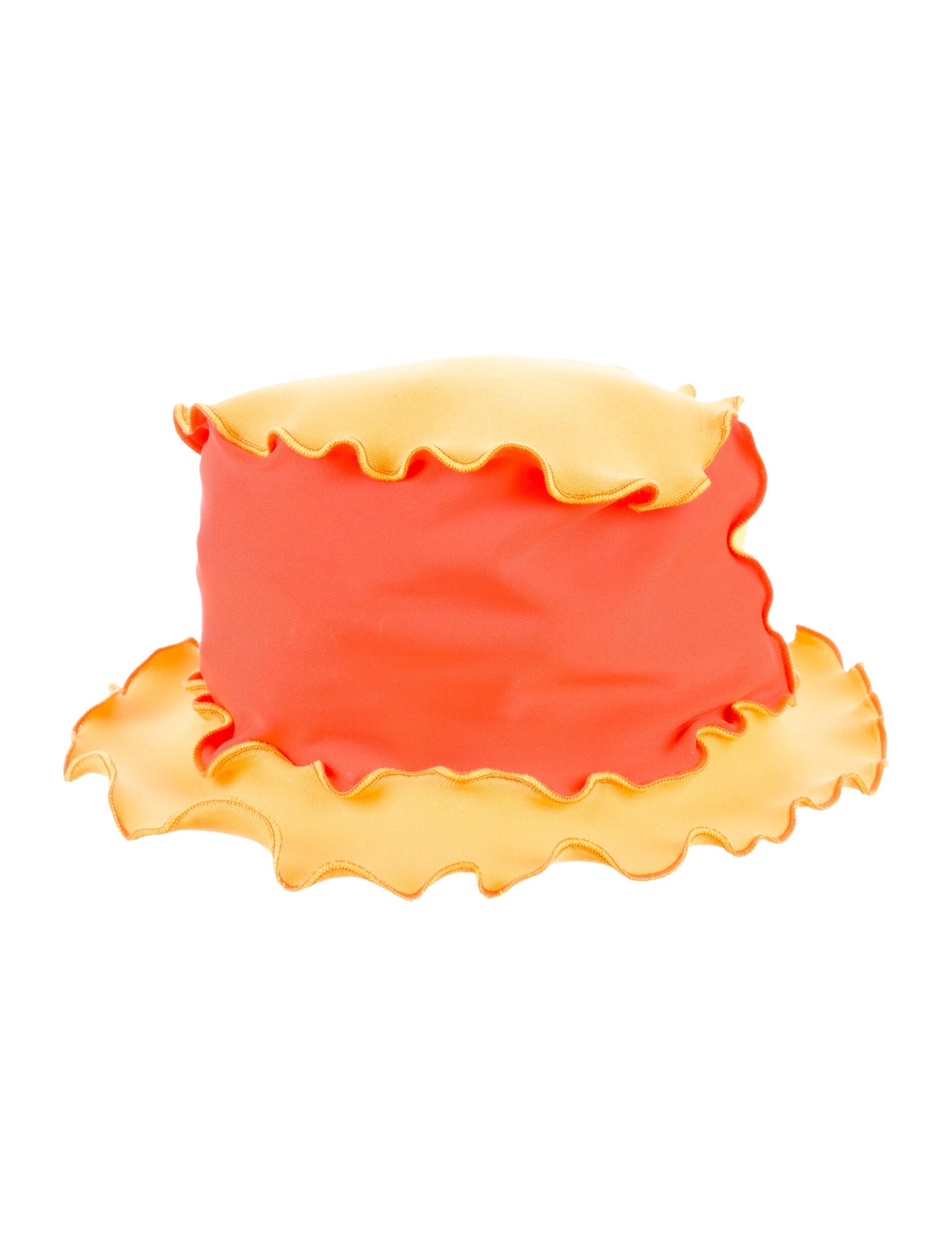 Sherris Ruffle-Accented Bucket Hat w/ Tags