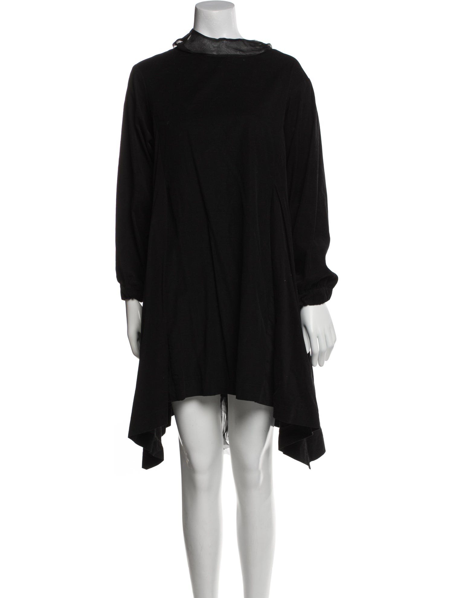 Shanshan Ruan Mock Neck Midi Length Dress