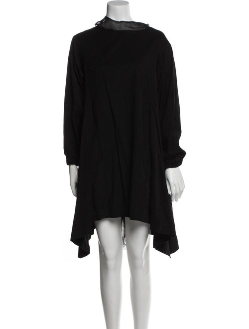 Shanshan Ruan Mock Neck Midi Length Dress