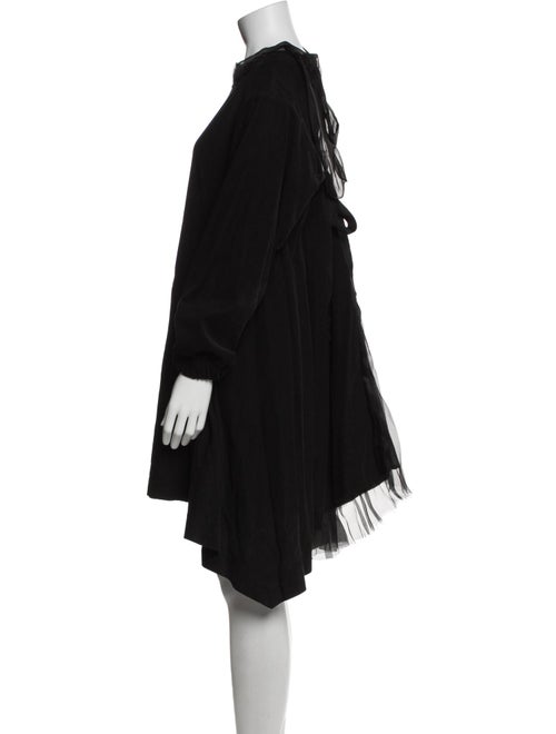 Shanshan Ruan Mock Neck Midi Length Dress