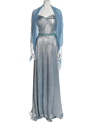 Sharon Dresses Colorblock Pattern Long Dress L