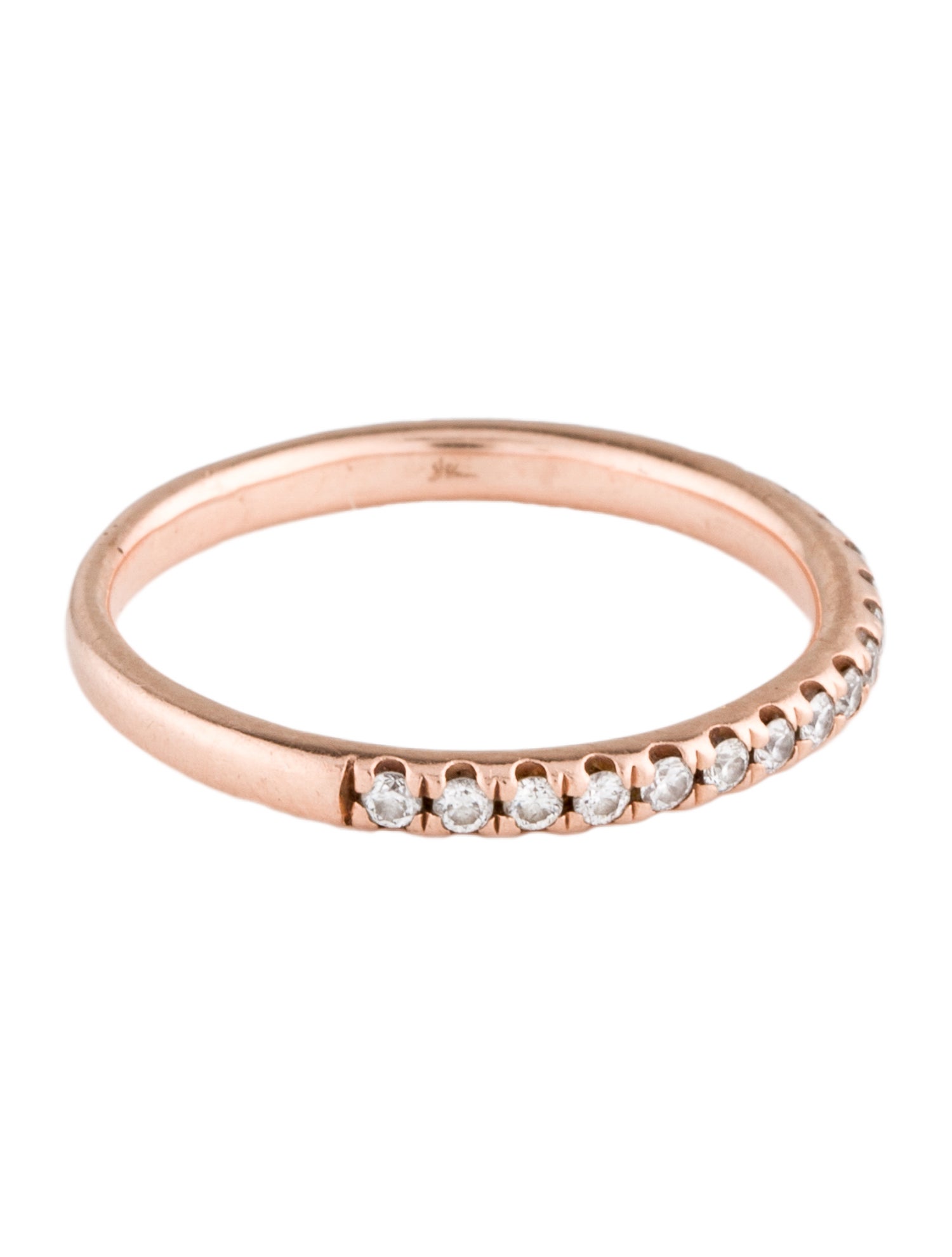 Shy Creation 14K Diamond Pavé Band