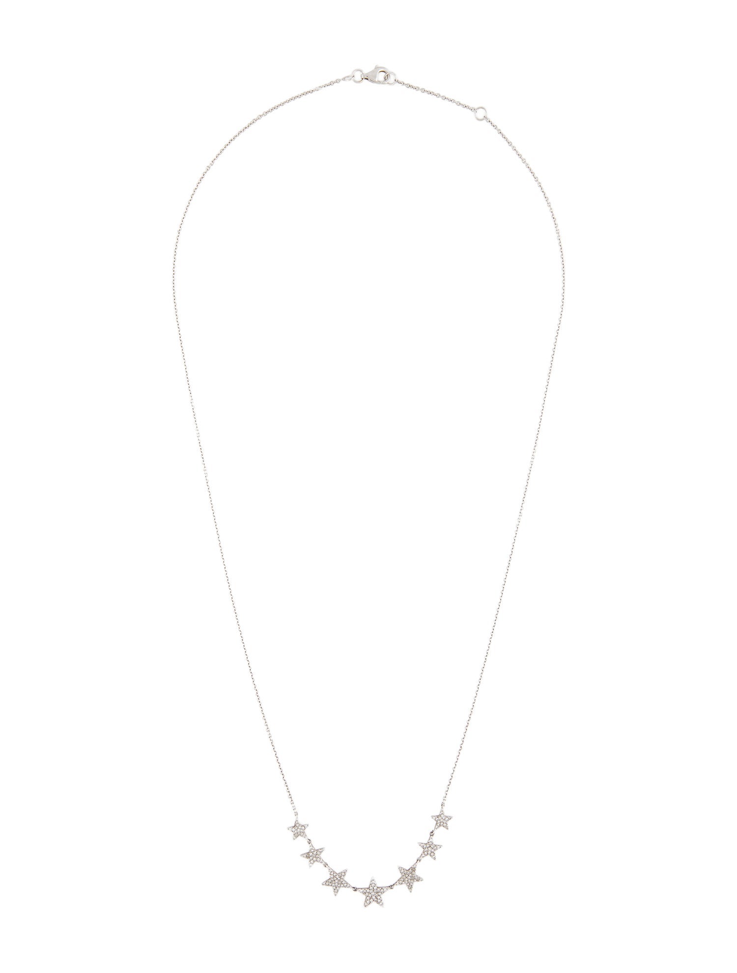 Shy Creation 14K Diamond Star Pendant Necklace