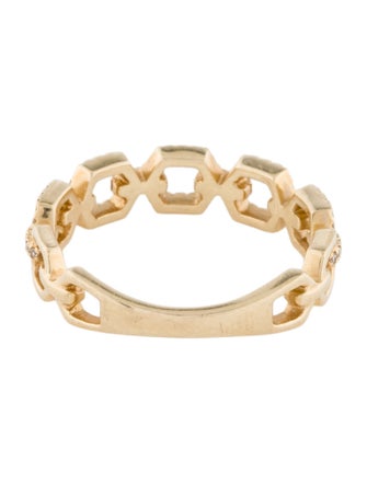 Shy Creation 14K Diamond Link Ring