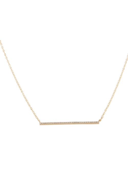 Shy Creation Shy Creation 14K Diamond Bar Necklace