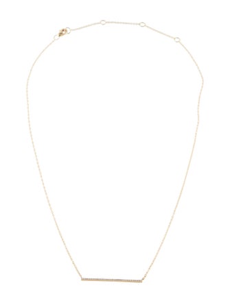 Shy Creation Shy Creation 14K Diamond Bar Necklace