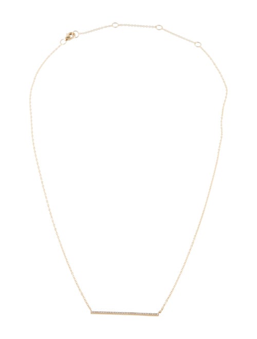 Shy Creation Shy Creation 14K Diamond Bar Necklace