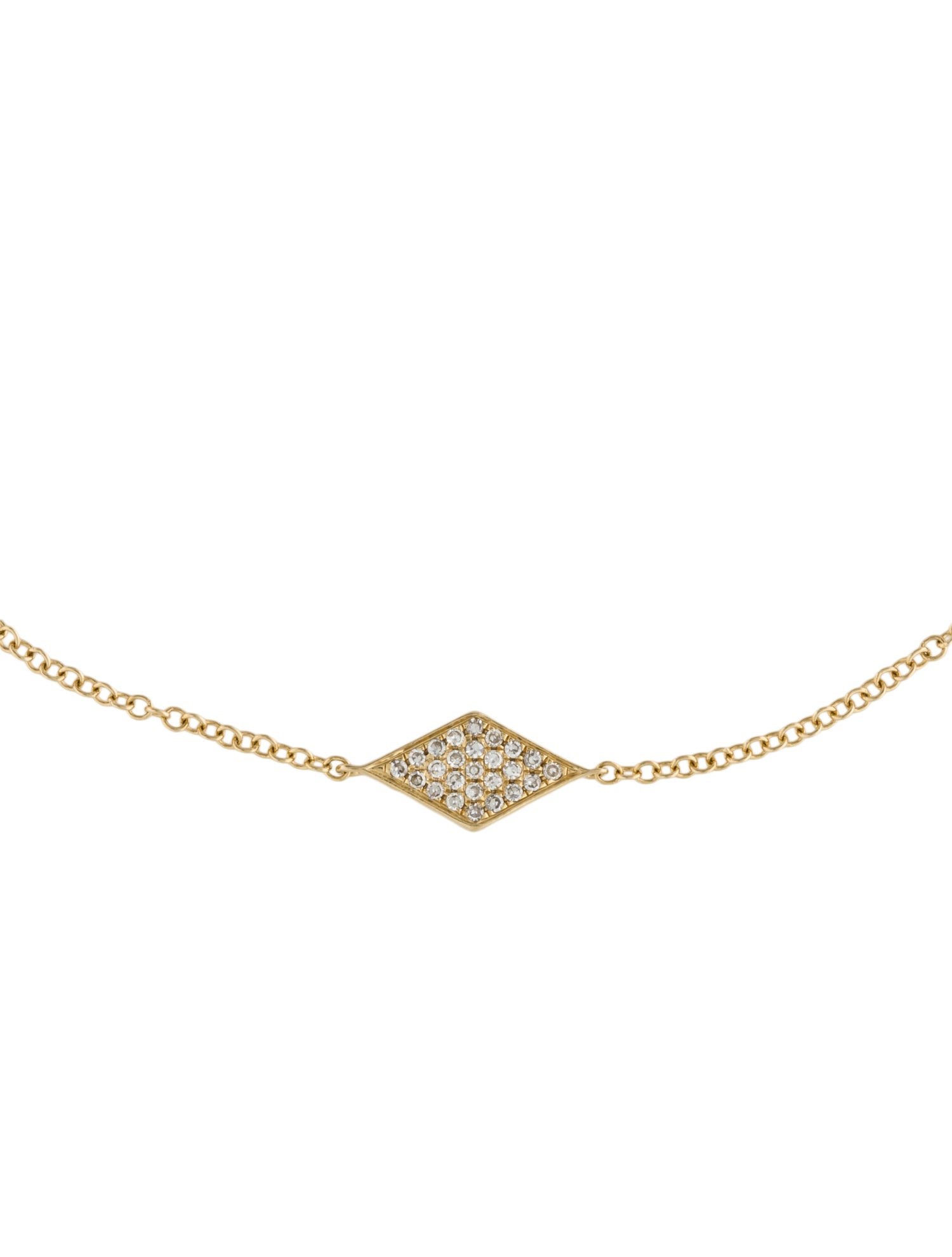 Shy Creation 14K Diamond Station Bracelet