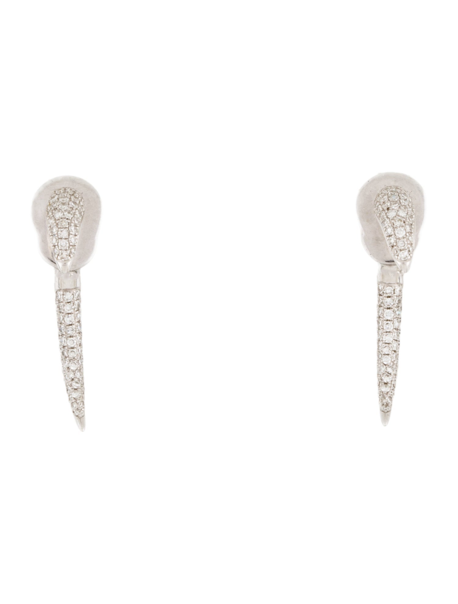 Shy Creation 14K Diamond Drop Earrings