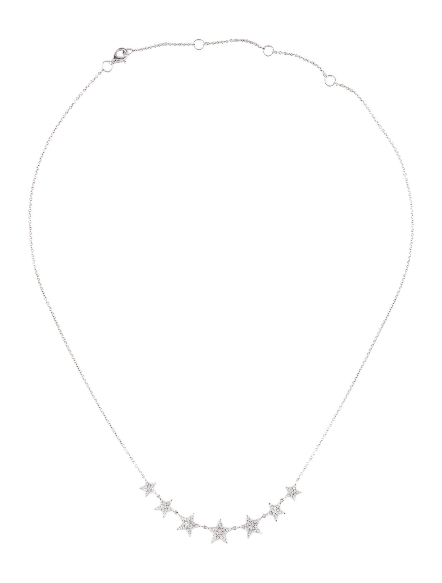 Shy Creation 14K Diamond Star Pendant Necklace